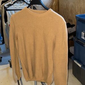 Zara Men's Tan Crewneck Sweater